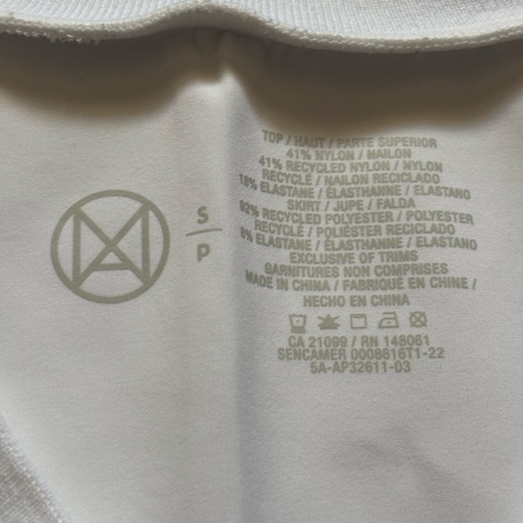 ardene white mini tennis athletic dress NWOT - Picture 3 of 4